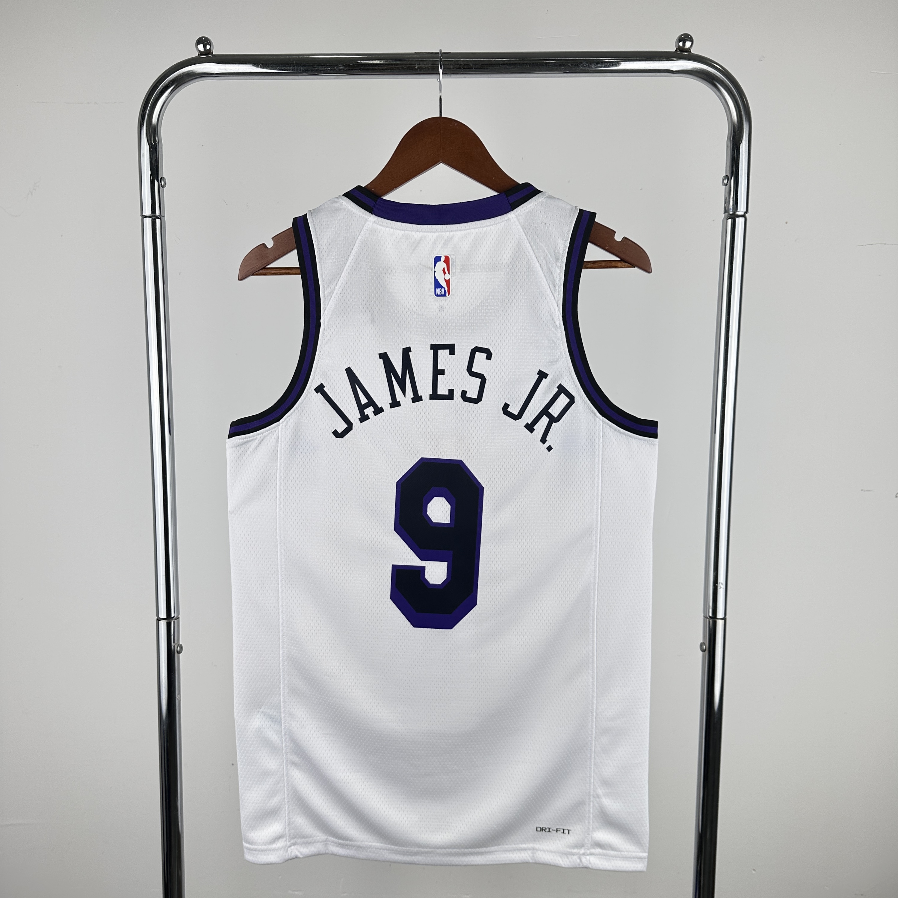 Men Los Angeles Lakers 9 James JR. Stitched white style #2 NBA 2024 Jersey->golden state warriors->NBA Jersey